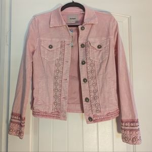 Desigual Pink Boho jacket US size 0